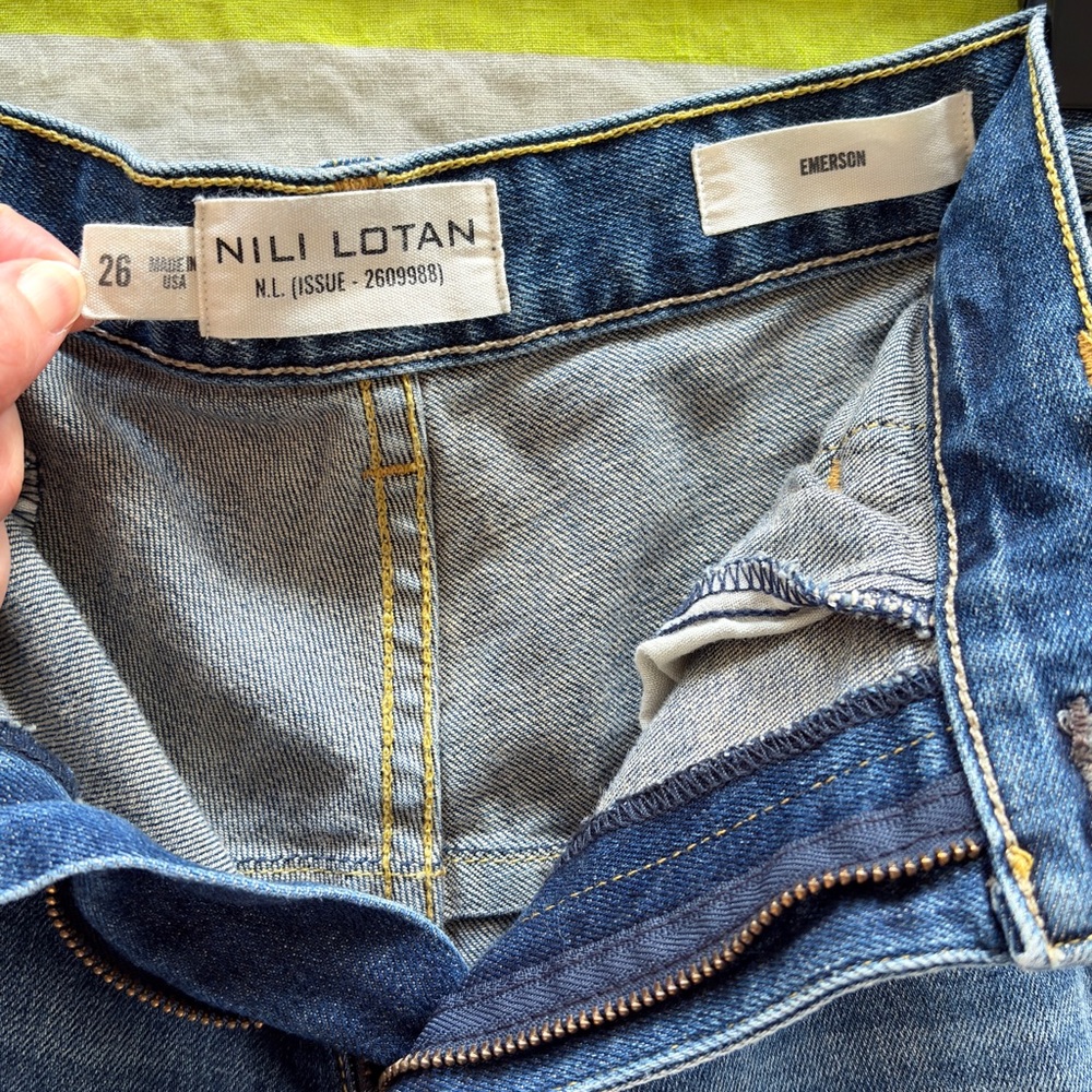 Nili Lotan Emerson Barrel Jeans 26 - Picture 3 of 5